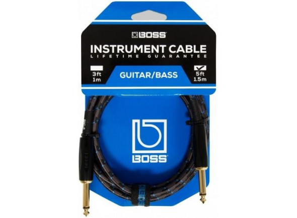 <b>BOSS BIC-5 Cabo Audio Instrumento Jack reto mono 1.5 metros comprimento Revestimento Malha Garantia Vitalícia</b> <b>BOSS BIC-5 Cabo Audio Instrumento Jack reto mono 1.5 metros comprimento Revestimento Malha Garantia Vitalícia</b>